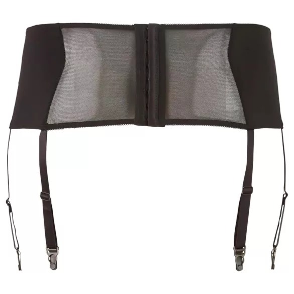 Cottelli Plus Size - porte-jarretelles dentelle lacé - noir - 3XL
