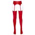 NO:XQSE - Ensemble porte-jarretelles brillant (rouge) - L/XL