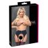 Cottelli - porte-jarretelles mat noir - XL