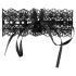 Cottelli - Collier en dentelle noire avec perles et strass
