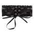 Cottelli - Large collier dentelle lacé (noir)
