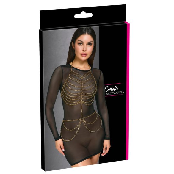 Cottelli - Harnais corporel chaîne - doré