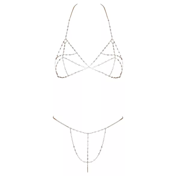 Cottelli - Bikini chaîne strass - argenté