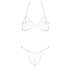 Cottelli - Bikini chaîne strass (argent)