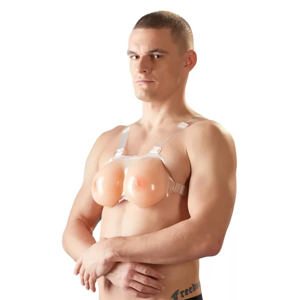 Cottelli - seins push-up en silicone à attacher - 2x600g