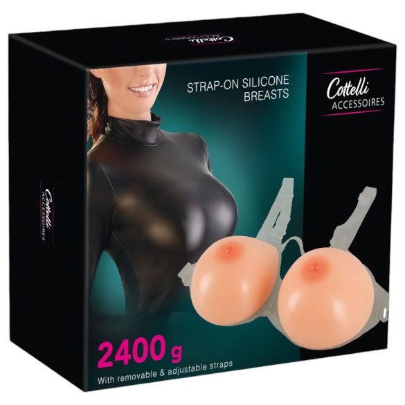 Cottelli - seins en silicone push-up à clipser (2x1200g)