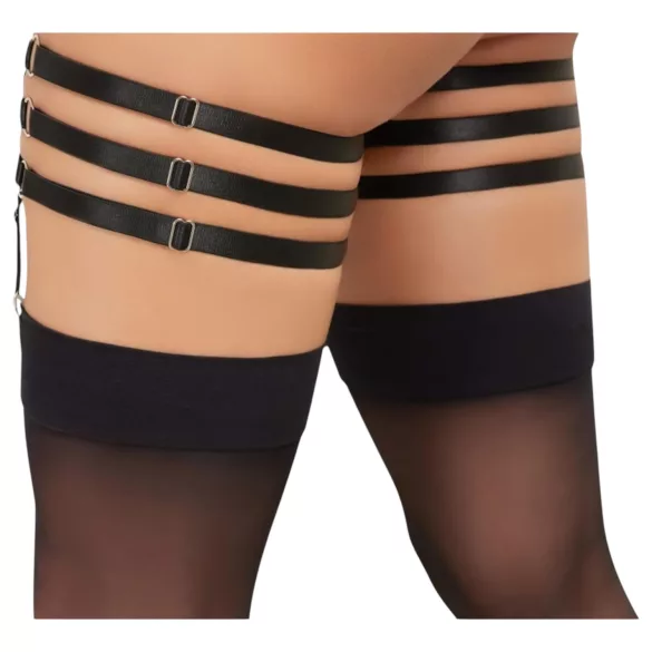 Cottelli - porte-jarretelles effet cuir - noir