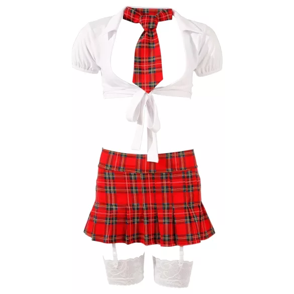 Cottelli - Costume écolière sexy - 5 pièces - L