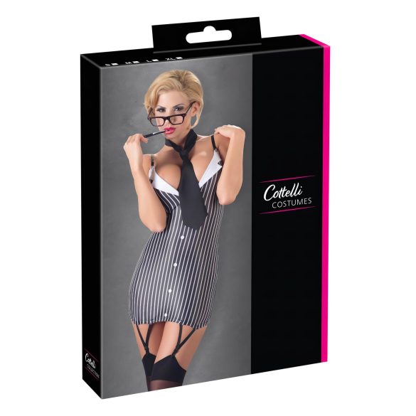 Cottelli - Costume de secrétaire rayé - XL