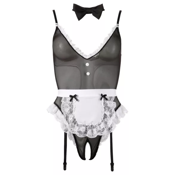 Cottelli - Body sexy de soubrette - lingerie noire - M