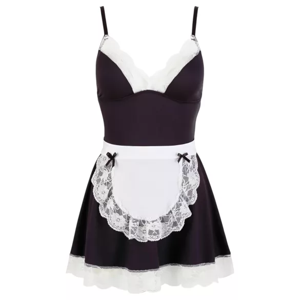 Cottelli - déguisement soubrette avec tablier - noir et blanc - M