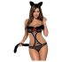 Obsessive Gepardina - Ensemble de costume félin (noir)
