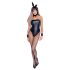 Cottelli Bunny - déguisement sexy lapine brillant (5 pièces) - XL