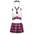 Cottelli - déguisement d’écolière sexy - motif à carreaux rose - set complet - XL