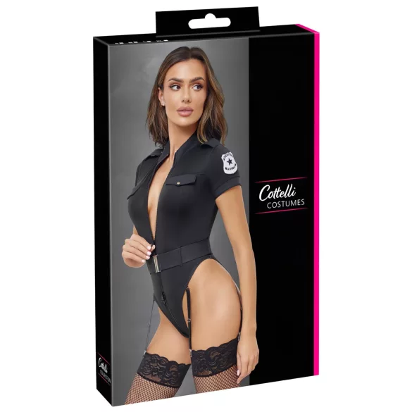 Cottelli - déguisement policière sexy - noir - XL