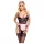 Cottelli - déguisement soubrette transparent - noir rose - M