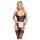 Cottelli - tenue de soubrette transparente (noir-rose) - L
