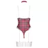 Cottelli - body ensemble femme carreaux - rouge - L