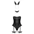Cottelli - déguisement lapin sexy - 3 pièces - noir - M