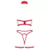 Cottelli - déguisement d’infirmière ouvert (blanc-rouge), set