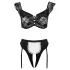 Cottelli - ensemble de costume de soubrette (noir et blanc) - M