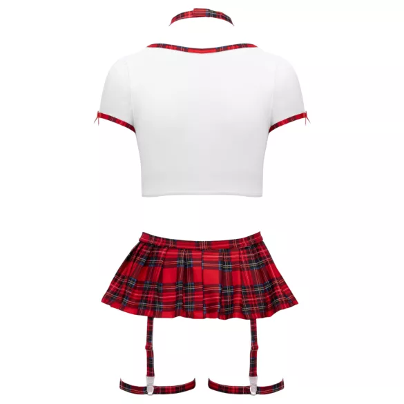 Cottelli - déguisement d’écolière (rouge et blanc) - XL