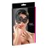 Cottelli - Masque noir asymétrique brodé