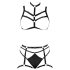 Cottelli - trio de harnais lingerie noire (S-L)