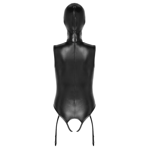 Bad Kitty - body ouvert haut/bas et masque oral - noir