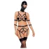 Bad Kitty - harnais corps et masque - noir - S