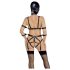 Bad Kitty - Ensemble harnais et masque (noir) - M