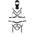 Bad Kitty - Ensemble harnais et masque (noir) - M