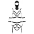 Bad Kitty - harnais corps et masque - noir - M