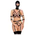 Bad Kitty - harnais corps et masque - noir - L