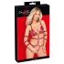 Bad Kitty - bodysuit bondage clouté (rouge) - M