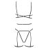 Cottelli - Harnais corps & tanga noir (S-L)