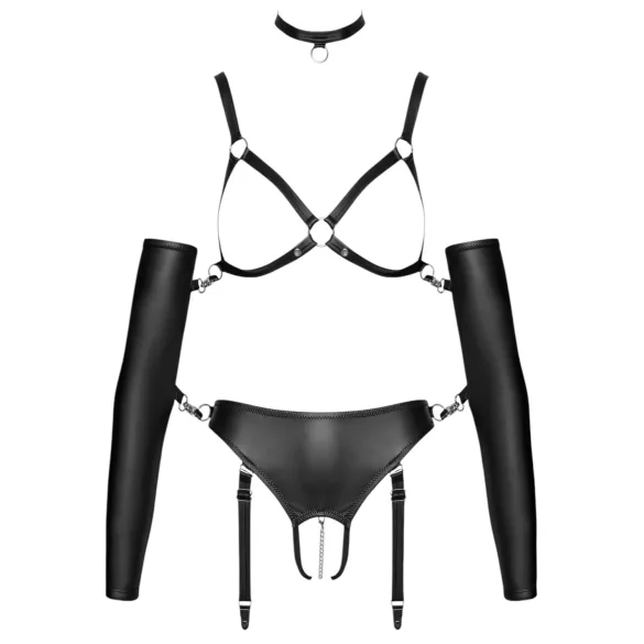 Bad Kitty - harnais bondage corps - ajustable - noir