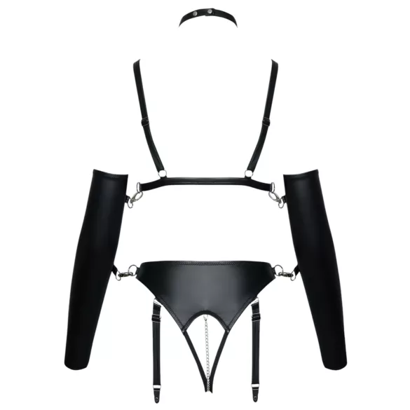 Bad Kitty - harnais bondage corps - ajustable - noir - M