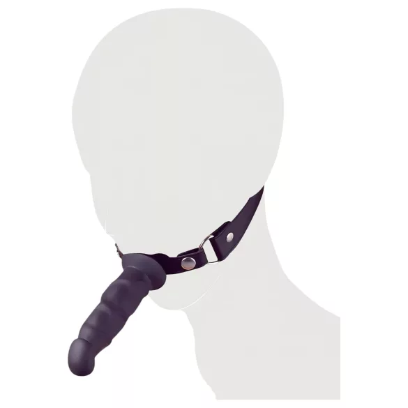 Fetish - bâillon avec gode - noir