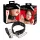 Bad Kitty - collier et laisse en silicone - noir