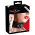 Bad Kitty - Collier et laisse en silicone (noir)
