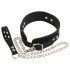 Bad Kitty - Collier et laisse en silicone (noir)