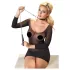 Bad Kitty - collier cœur avec laisse en métal - noir