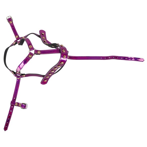 Bad Kitty - harnais à strass (rose)