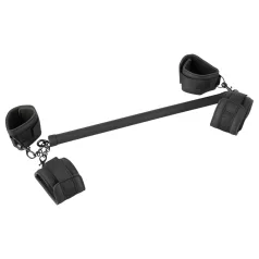   Fetish - barre d'attache simili cuir - set 6 pièces - noir