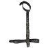 Fétiche Végan - Set Attaches Mains Jarretelles (Noir)
