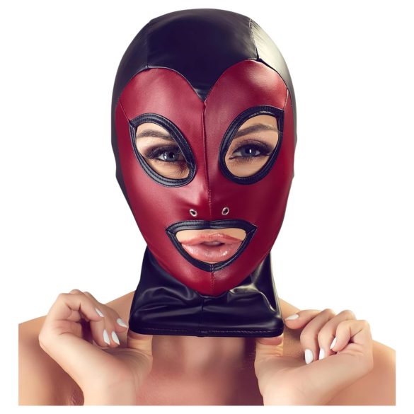 Bad Kitty - masque fellation brillant - rouge (S-L)