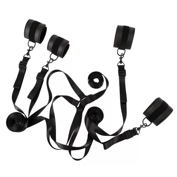 Vegan Fetish - kit de fixation lit - bondage noir