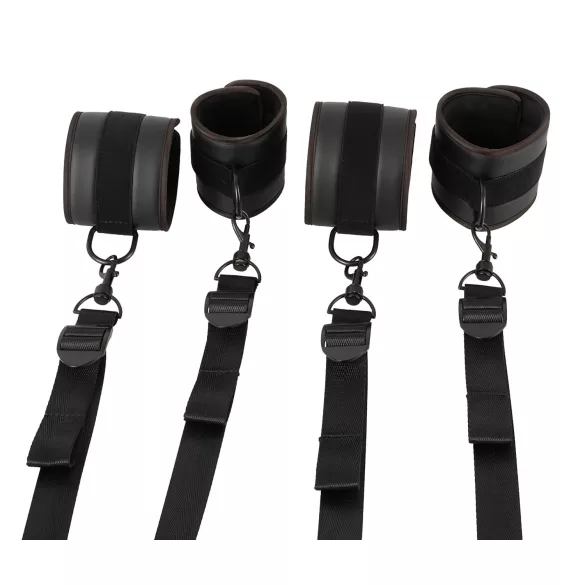 Vegan Fetish - kit de fixation lit - bondage noir