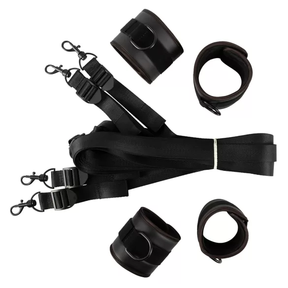 Vegan Fetish - kit de fixation lit - bondage noir